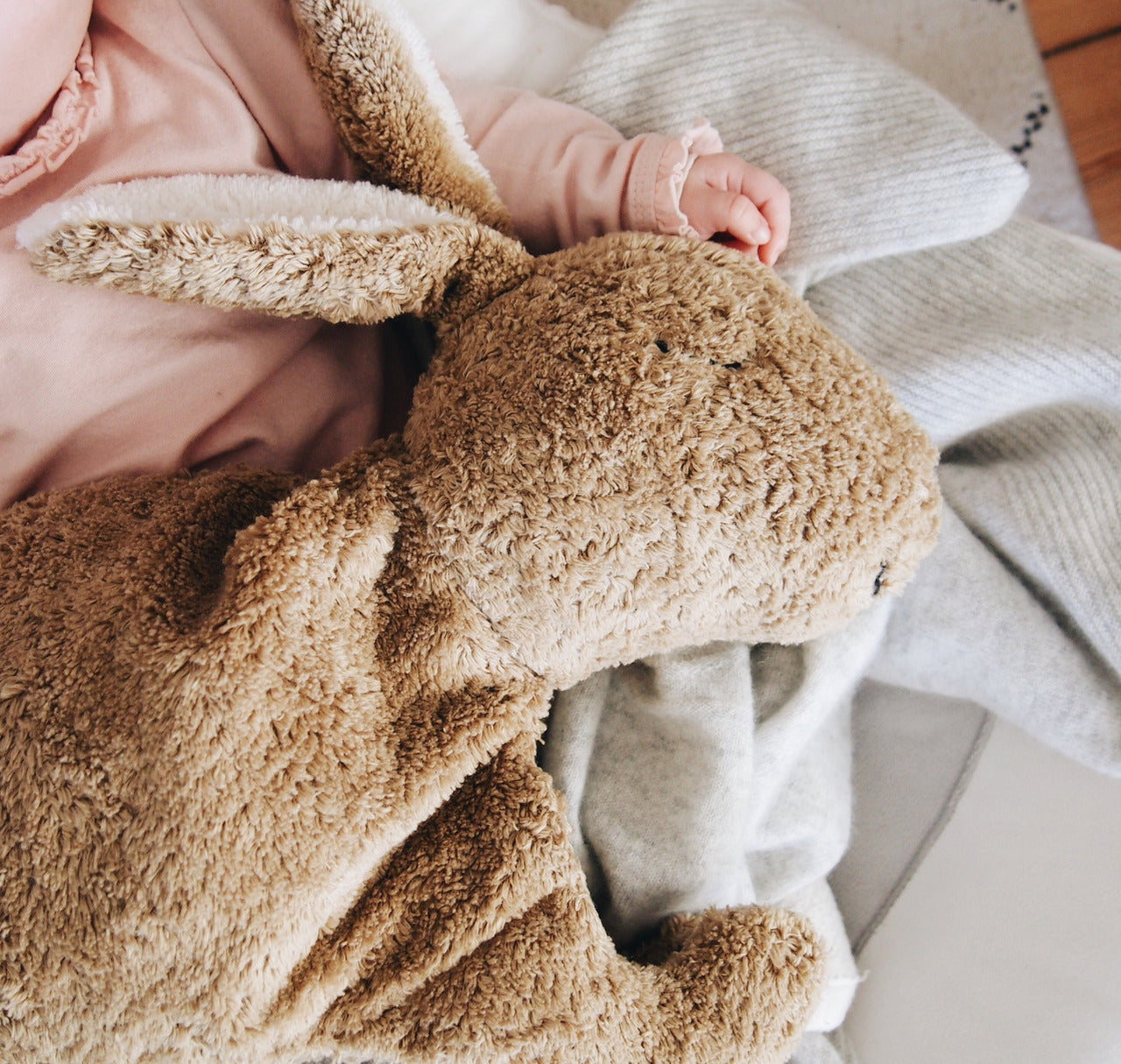 Cuddly animal Rabbit large / beige