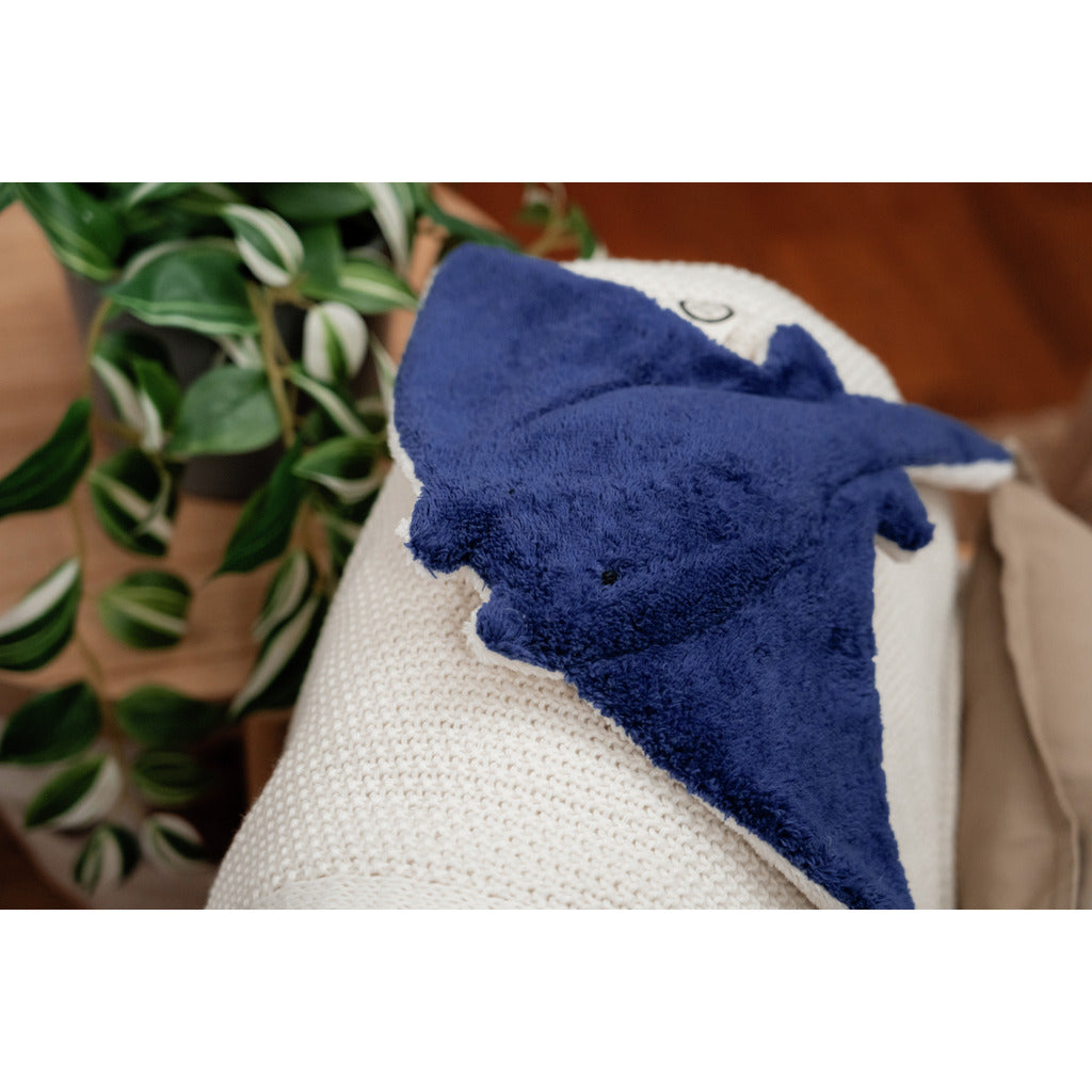 Cuddly Animal Manta small | blue
