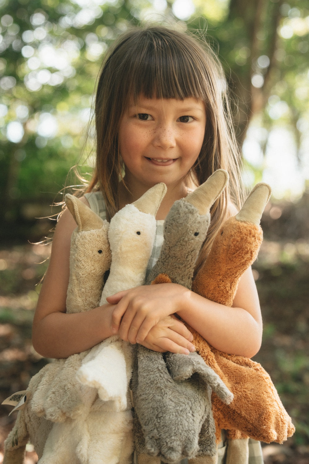Cuddly animal Goose small / white