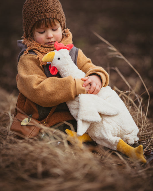 Cuddly Animal Chicken large / white
