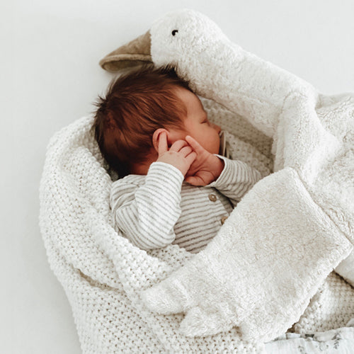 Cuddly Animal Goose large / white