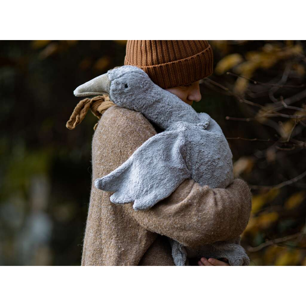 Cuddly animal goose gray vegan /large