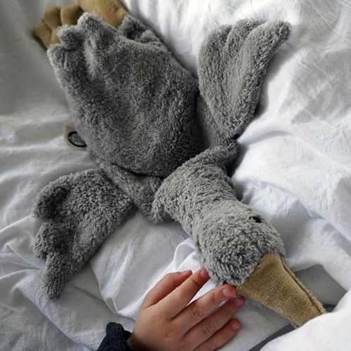 Cuddly Animal Goose small / grey