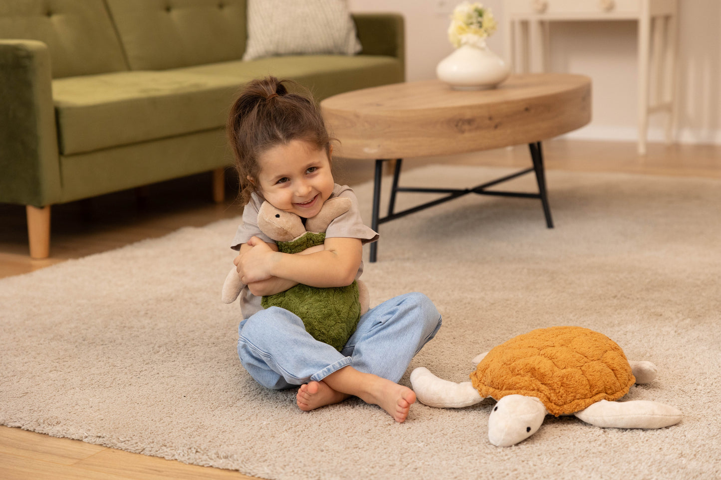 Cuddly Animal Turtle large | fir green