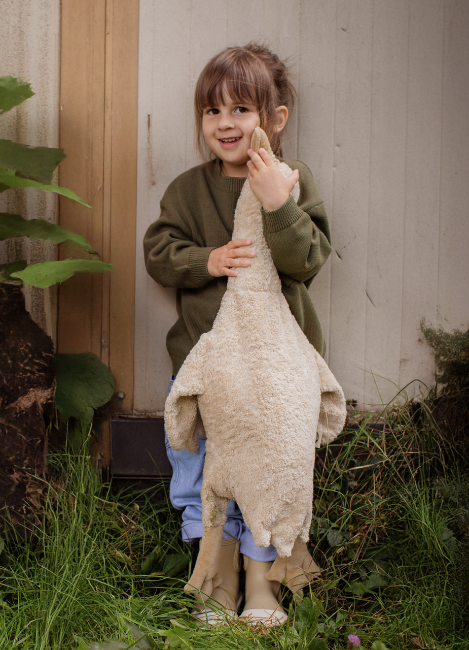 Cuddly Animal Goose large | linen