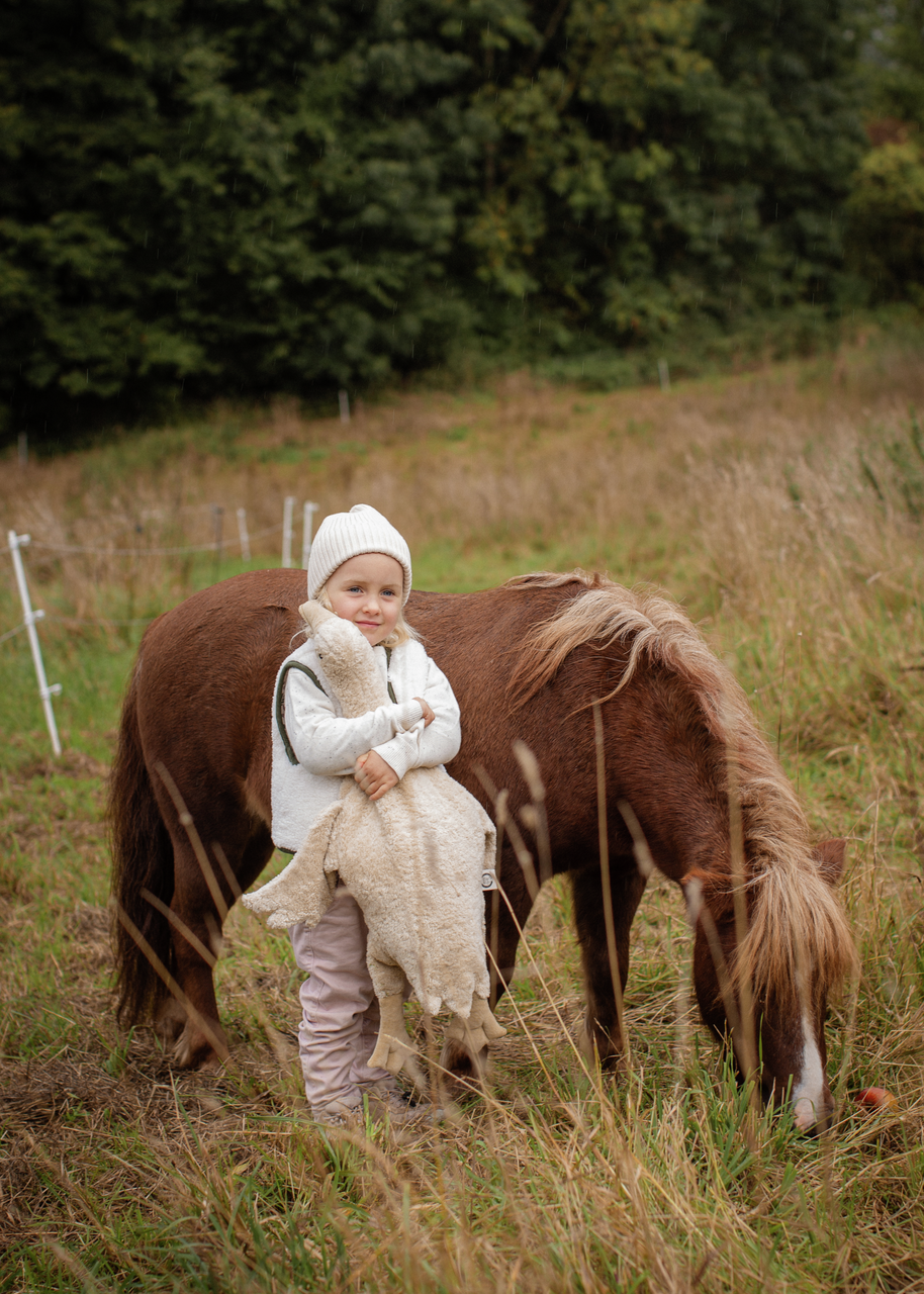 Cuddly Animal Goose large | linen