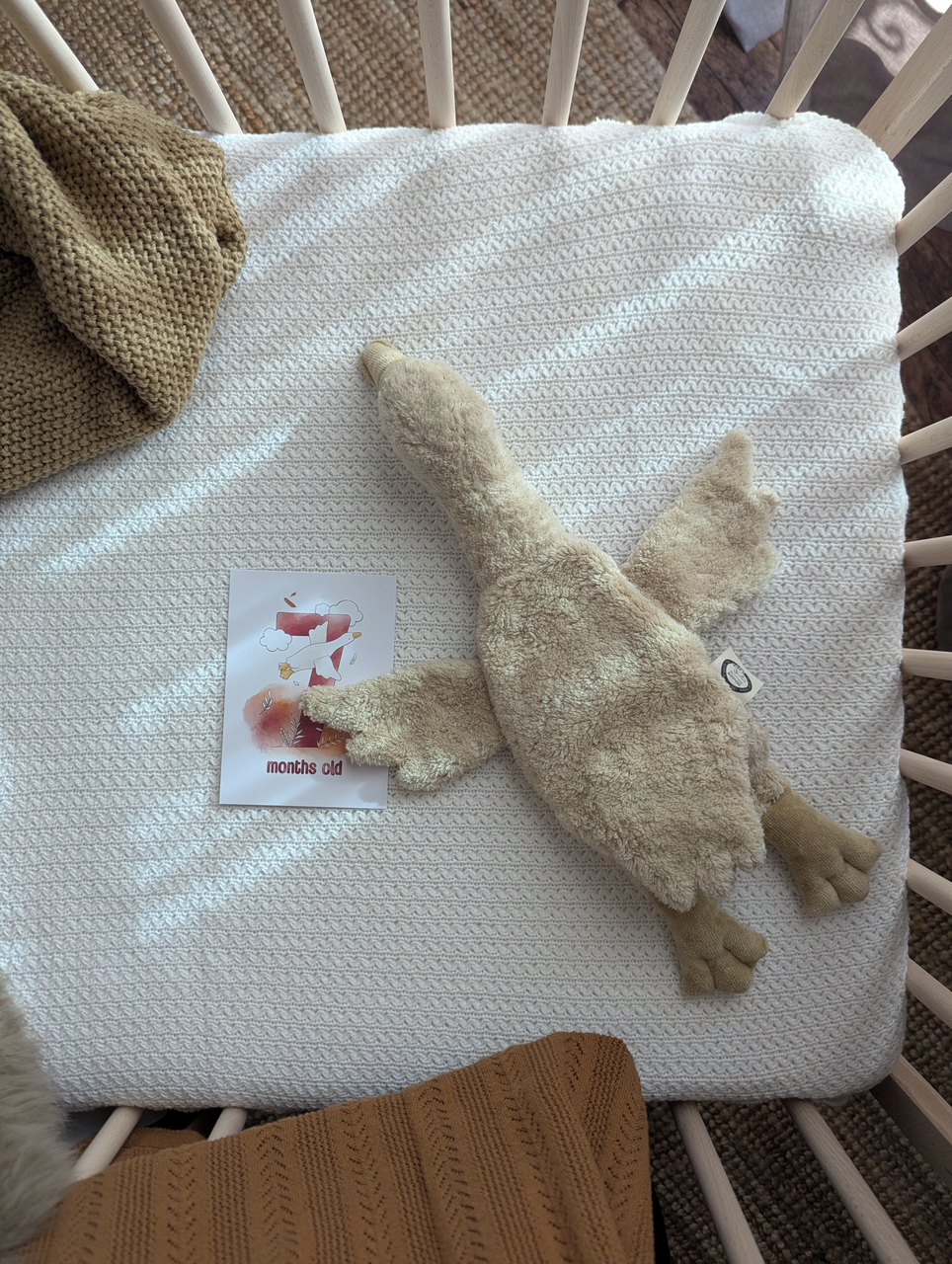 Cuddly Animal Goose small | linen