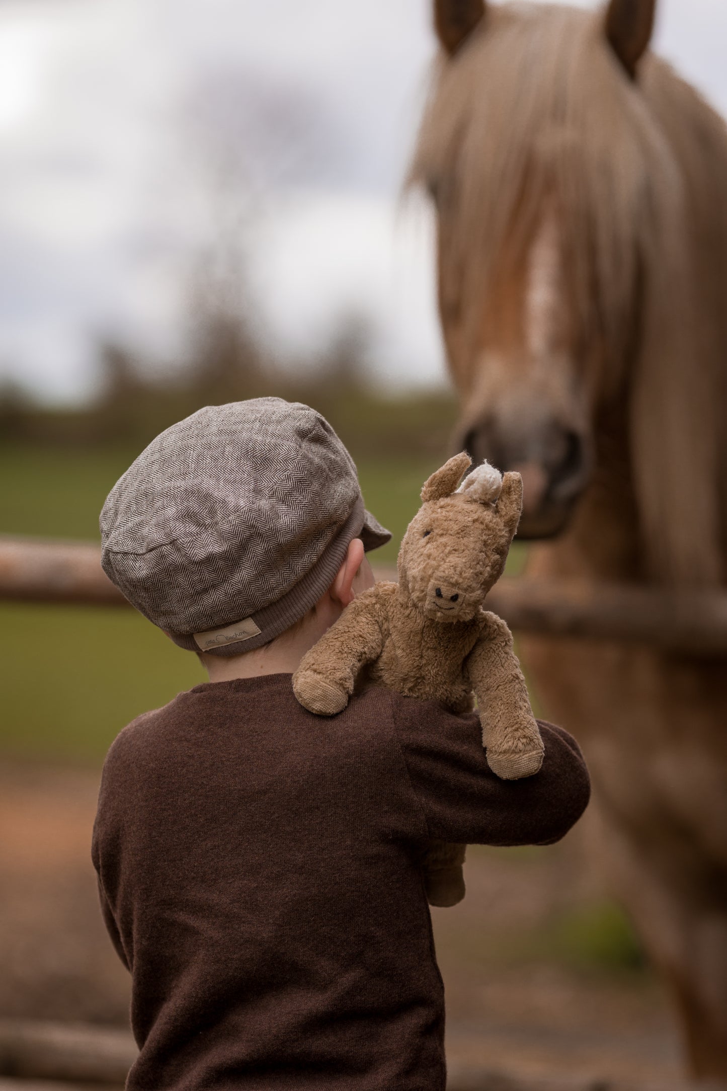 Floppy Animal Horse small / beige