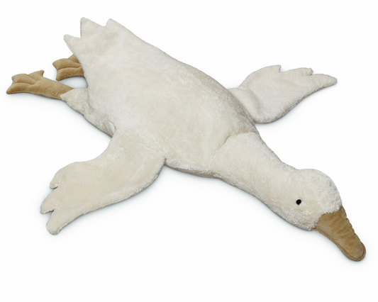 Cuddly Animal Goose large / white 